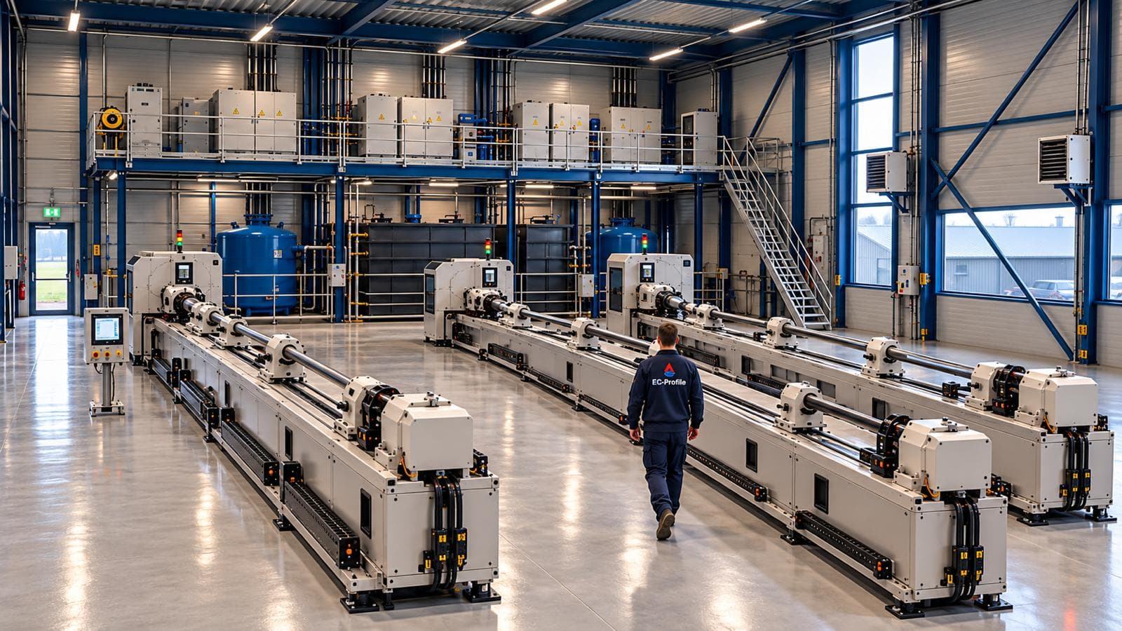 EC-Profile production facility with proprietary deep-bore electrochemical profiling equipment